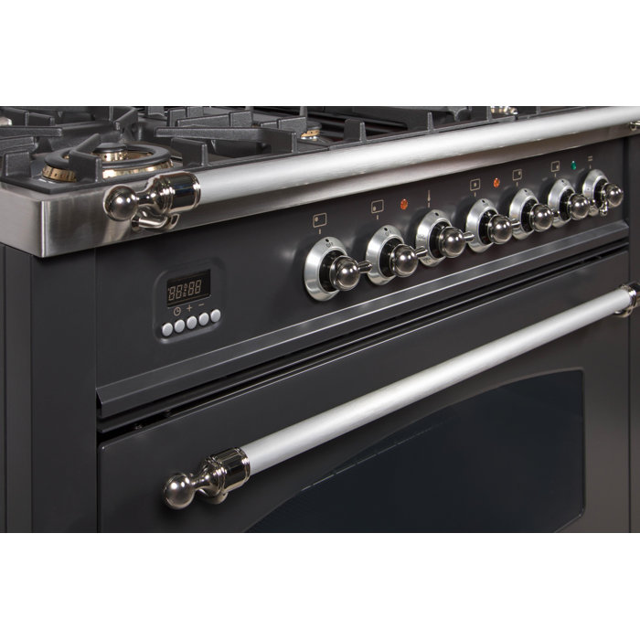 ILVE Nostalgie Series 36" 3.55 cu. ft. Freestanding Gas Range with